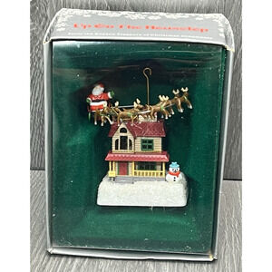 Enesco "Up On The Housetop" 1984 Christmas Ornament E-6281 Hong Kong